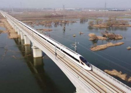 آغاز به کار بخش جدیدی از راه آهن سریع‌السیر در شرق چین