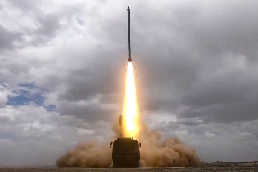 آزمایش پرتاب موشک پیشرفته در ارتفاع بالا توسط ارتش چین