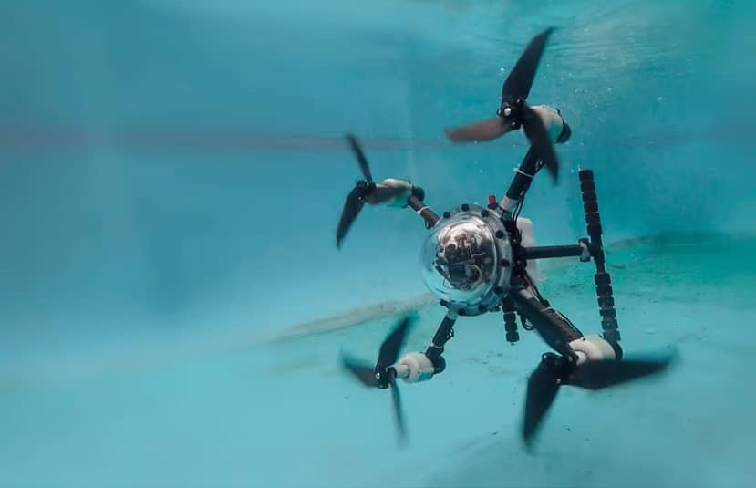 ساخت کوادکوپتری با قابلیت فعالیت زیر آب