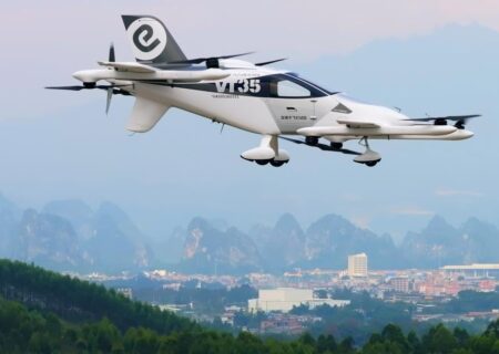 رونمایی چین از تاکسی هوایی خودران با برد ۲۰۰ کیلومتر